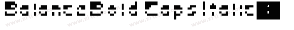 BalanceBold CapsItalic字体转换